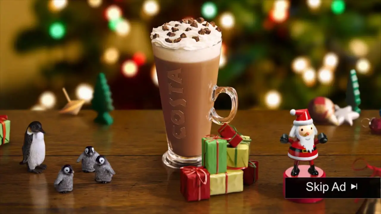 圣诞节咖啡广告